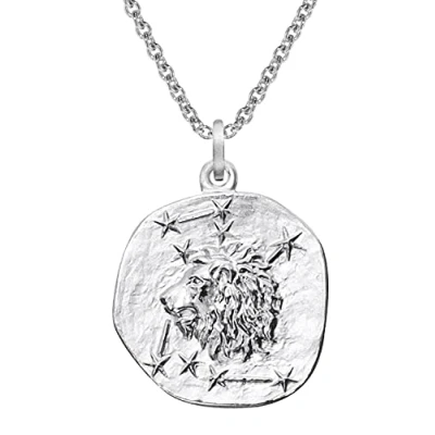 Abbildung von trendor 51610 08 Sternzeichen Löwe Ø 20 mm und Halskette 925 Silber