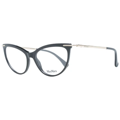 Abbildung von Max Mara Damen MM5049 001 Rahmen von BRILLEN Acetat Schwarz klar Cat Eye Normal