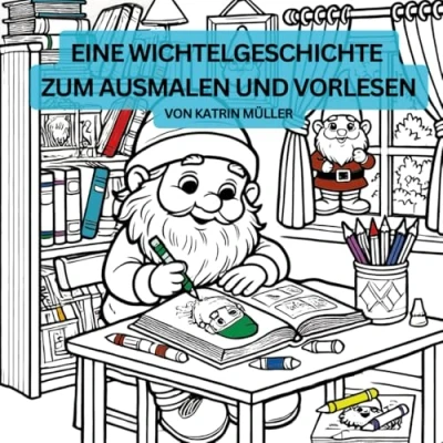 Abbildung von Eine Wichtelgeschichte zum Ausmalen und vorlesen: Erlebe die Abenteuer der Wichtel im Dorf Lumiheim