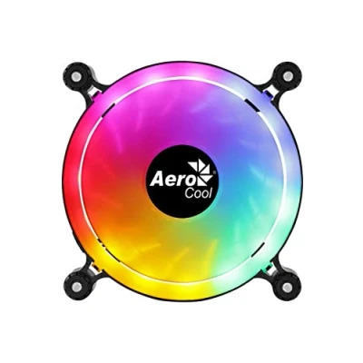 Abbildung von Aerocool SPECTRO12, PC Lüfter 120mm RGB, Leise, Anti Vibration, Molex