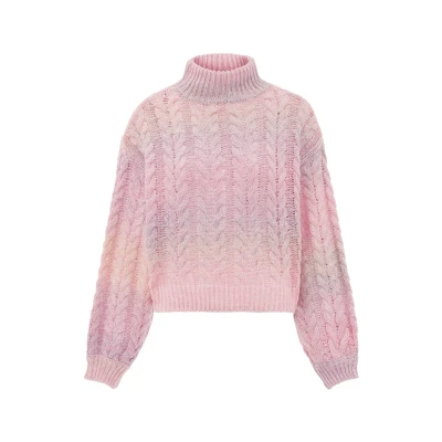 Abbildung von myMo Strickpullover, Damen, Größe: XS/S, Pink gelb