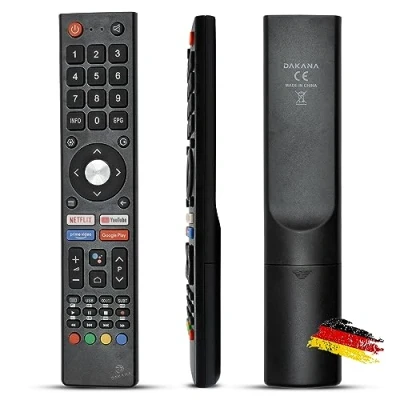 Abbildung von Dakana Ersatz Fernbedienung für ChiQ GCBLTV02ADBBT Changhong Fernseher TV Remote Control vorkonfiguriert und sofort einsatzbereit