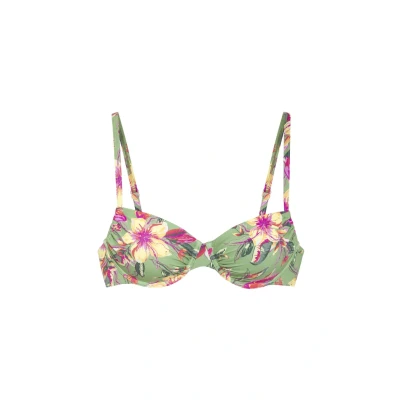 Abbildung von Lascana Malia Bikinitop, Damen, Größe: 40xD, Salbei pink bedruckt