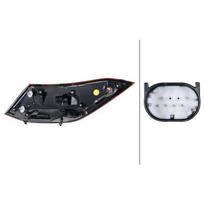 Abbildung von HELLA 2SK 013 102 091 Rückleuchte links äusserer Teil LED 12