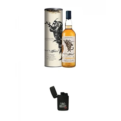 Abbildung von Peats Beast Single Malt Whisky 0,7 Liter + Feuerzeug Laser Jet