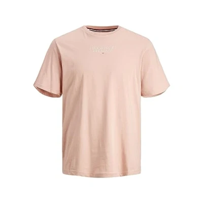 Abbildung von Jack &amp; Jones Premium SS CREW NECK NOOS Tshirt print, Herren, Größe: Medium, Misty rose