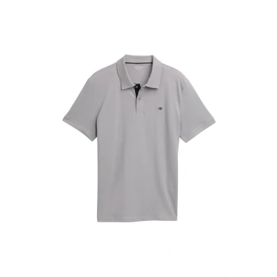 Abbildung von TOM Tailor Basic Poloshirt, Herren, Größe: Small, Formal grey
