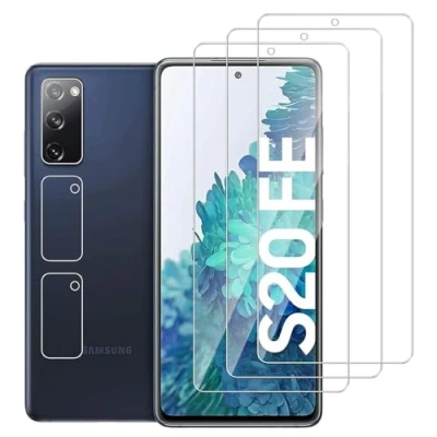 Abbildung von Dlxiks 3+3 Stück, Schutzfolie für Samsung Galaxy S20 FE 4G/5G, 9H Härte Folie Panzer Schutz Glas, Ultrabeständig,Anti Kratzen Hohe Klar Displayschutzfolie 4G/5G