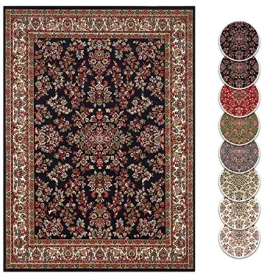 Abbildung von Home affaire Teppich &quot;Halton&quot;, rechteckig, Kurzflor, Orient Optik, mit Bordüre, robust, pflegeleicht, gekettelt