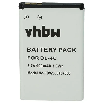 Abbildung von vhbw passend für Doro 2414, Primo 401, DFC 0160, 2424, 1360 Mobilfunk (900 Smartphone Akku Li Ion 900 mAh (3,7 V)