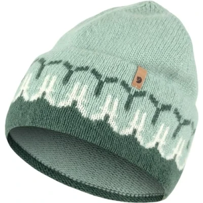 Abbildung von Fjallraven 87167 679 674 Övik Path Knit Beanie/Övik Beanie Hat Unisex Deep Patina Misty Green Größe OneSize