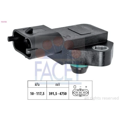 Abbildung von FACET 10.3135 Luftdrucksensor, Höhenanpassung Made in Italy OE Equivalent OPEL: Corsa D Schrägheck, Vectra C Caravan, ALFA ROMEO: 159 Sportwagon