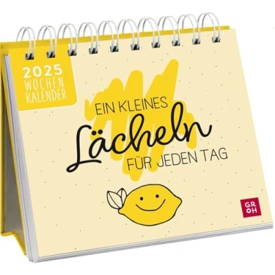 Abbildung von Mini Wochenkalender 2025: Ein kleines Lächeln für jeden Tag: Tischkalender zum Aufstellen mit Wochenkalendarium