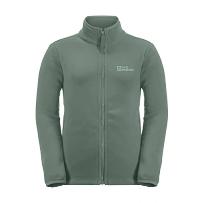 Abbildung von Jack Wolfskin Taunus Fleecejacke für Kinder, Größe: 128, Hedge green