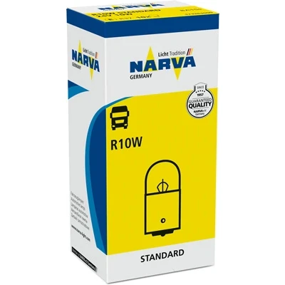 Abbildung von NARVA 173263000 Glühlampe, Kennzeichenleuchte 24 10 R10W BA15s MAN: M 2000