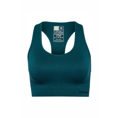 Abbildung von Hummel Seamless Sportbh mit mittlerer Stützkraft, Damen, Größe: 36, Dark sea