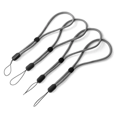 Abbildung von trage.band® Robustes verstellbares kurzes Handgelenk Trageband, 4 St. grau