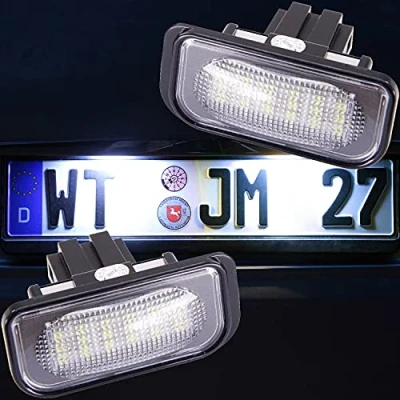 Abbildung von LED Kennzeichenbeleuchtung von Recambo passend für Mercedes C Klasse Limousine W203 2000 2007
