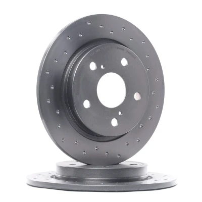 Abbildung von BREMBO XTRA LINE 08.A912.1X Bremsscheibe 270 10 5 gelocht, voll beschichtet TOYOTA: Auris Schrägheck, Kombi, Corolla XI Limousine