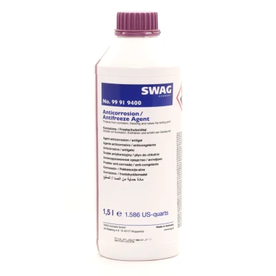 Abbildung von SWAG 99 91 9400 Frostschutz Ford WSS M97B44 D, G12+ violett, lila 38(50/50) FORD: KUGA 1, Mondeo 5 Kombi, FIESTA 5, AUDI: A4 B7 Limousine