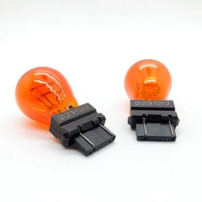 Abbildung von 2 x 183 PY27/7W PCB Blinkerbirnen 3157A 12V 27/7W bernsteinfarben
