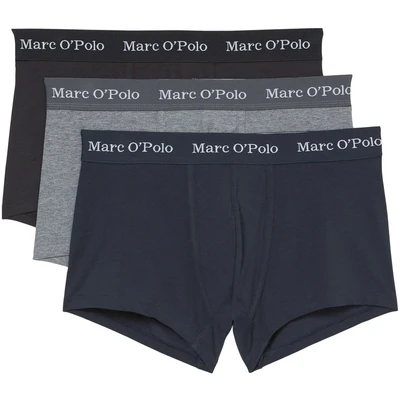 Abbildung von Marc O&#039;Polo Essentials Panties, Herren, Größe: Large, Dark navy/grey melange/black