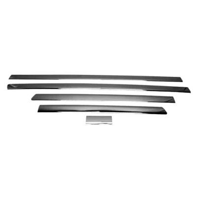 Abbildung von OMAC Seitentürleiste Türschutz kompatibel mit VW Transporter T5 2003 2015 Kurzer Chrom Dunkel 5X