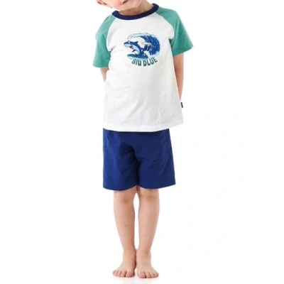 Abbildung von Schiesser Jungen Schlafanzug Set Pyjama kurz 100% Organic Bio Baumwolle Größe 92 bis 140 Pyjamaset, Off White_181069, 128