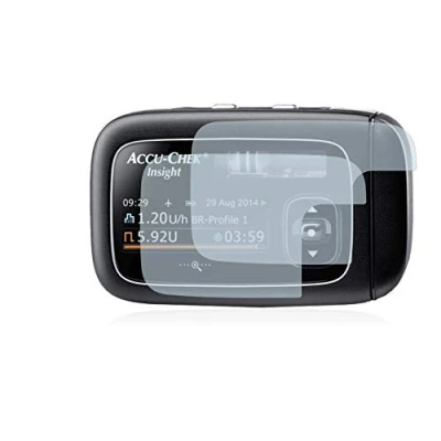 Abbildung von BROTECT 2 Stück Full Cover Schutzfolie für Accu Chek Aviva Insight Insulinpumpe Screen Displayschutz Folie [3D Curved, Kristall Klar]