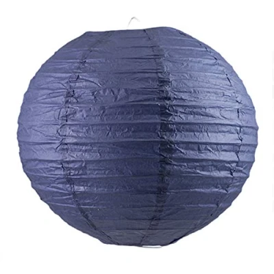 Abbildung von Creativery Papier Lampion 25cm // Laterne Hochzeit Party Wohnungsdeko Hängedeko Raumdeko Geburtstag Feier (dunkelblau/Navy 370)