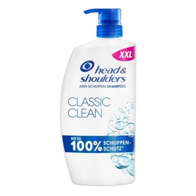 Abbildung von Head &amp; Shoulders Classic Clean Anti Schuppen Shampoo, 800ml Pumpspender, zur Täglichen Anwendung. Bis zu 100% Schuppenschutz, Klinisch Getestet. Für Jeden Haar und Kopfhauttyp. Reines Frischegefühl