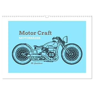 Abbildung von Motor Craft Motorräder (Wandkalender 2025 DIN A3 quer), CALVENDO Monatskalender