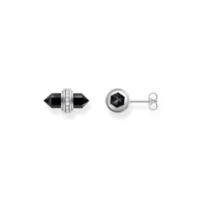 Abbildung von Thomas Sabo H2281 641 11 Damen Ohrringe Onyx Schwarz Silber Ohrstecker