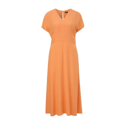 Abbildung von comma Freizeitkleid, Damen, Größe: 32, Orange