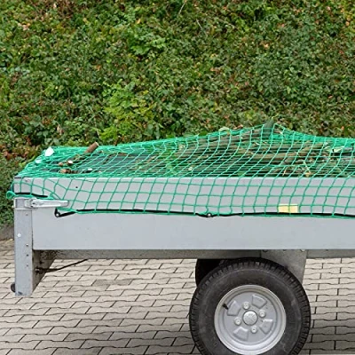 Abbildung von Anhängerschutznetz Hängernetz zur Ladungssicherung Anhängernetz mit Gummiseil Größen 1x2 m bis 5x7 (2 x 3 m)