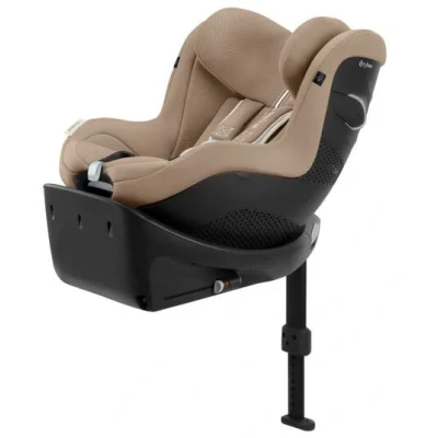 Abbildung von CYBEX Gold Kinder Autositz Sirona Gi i Size Plus inkl. Base, Ab ca. 3 Monaten bis 4 Jahre (Ab Geburt mit Neugeboreneneinlage), Max. 20 kg, 61 105 cm 40 Almond Beige