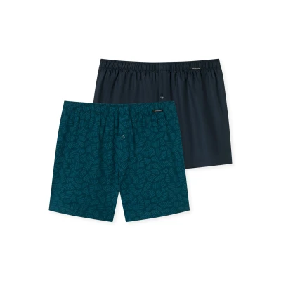 Abbildung von Schiesser 2PACK Boxershorts, Herren, Größe: XXL, Navy