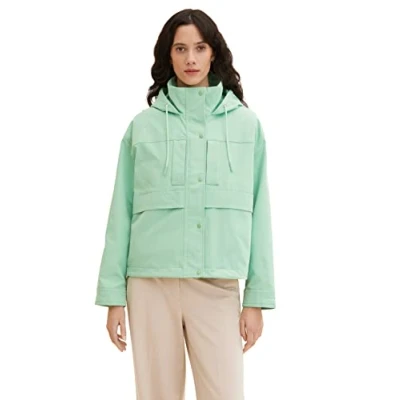 Abbildung von TOM Tailor MIT Kapuze Übergangsjacke, Damen, Größe: Small, Okra green