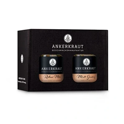 Abbildung von Ankerkraut Box Frühstücksleckerei, mit Rührei und Mett Gewürz im Korkenglas