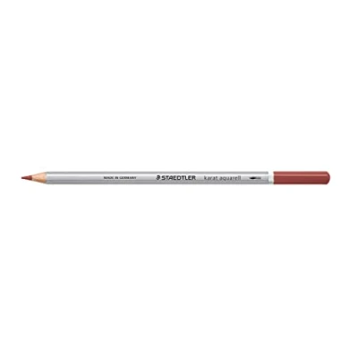 Abbildung von STAEDTLER aquarell Buntstifte karat aquarell, rosenholz, wasservermalbare, weiche, farbintensive Mine, unterschiedliche Trocken und Nasstechniken, 6 Aquarellstifte im Kartonetui, 125 703