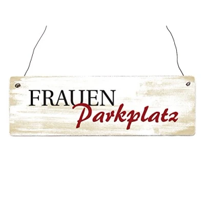 Abbildung von Interluxe Holzschild Frauen PARKPLATZ Sitzecke Abstellplatz Geschenk lustig