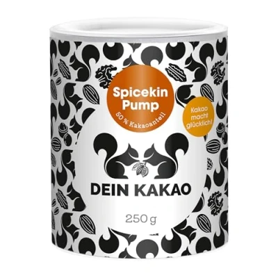 Abbildung von DEIN Kakao Schokoladenpulver mit aus biologischem Anbau 250g Kakaopulver (250 Gramm, Spicekin Pump)