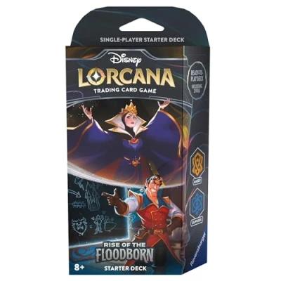 Abbildung von Ravensburger Sammelkarte Disney Lorcana Queen und Gaston Starter Deck Rise of the Floodborn