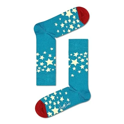 Abbildung von Happy Socks Unisex Sterne Socken, bunt, 41 46