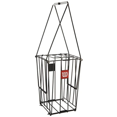 Abbildung von Wilson Ballsammelkorb, Ball Pick Up, für bis zu 75 Tennisbälle, Stahl, schwarz, WRZ323700