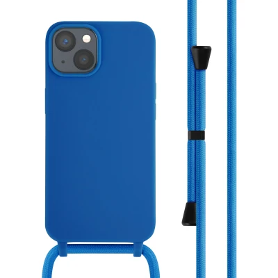 Abbildung von Apple iPhone 14 Hülle Silikon iMoshion Soft Case/Backcover Handyhülle Blau