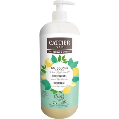 Abbildung von Cattier Duschgel ohne Sulfate, Zitronenduft, Minze, 1 l