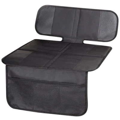 Abbildung von Walser Premium Kindersitzunterlage Auto Isofix kompatibel, 100% wasserabweisend, Rutschfester Autositzschoner Kindersitz, Unterlage Kindersitz Universalgröße, Sitzschoner schwarz
