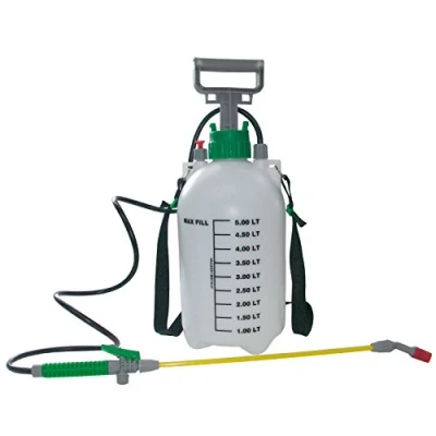 Abbildung von CON:P Gartensprüher 5 L Handpumpe grün / weiß aus hochwertigem Kunststoff leichtgängige Pumpe verstellbare Düse Sprühflasche Drucksprüher Pumpsprühflasche B45045