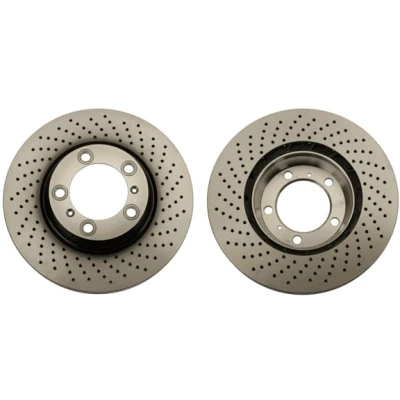 Abbildung von TRW DF6266S Bremsscheibe 330 34 5 130 gelocht/innenbel. lackiert PORSCHE: 911 Coupe, Cabrio, Targa